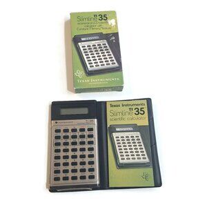 Vintage Texas Instruments TI-35 Slimline Scientific Calculator | NEEDS BATTERY